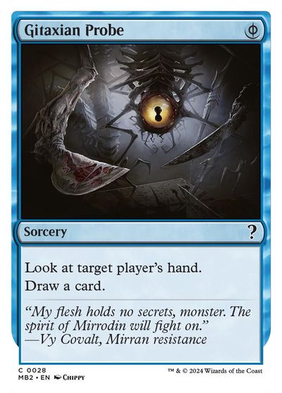 Gitaxian Probe (White Border) card art