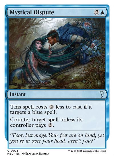 Mystical Dispute (White Border) card art