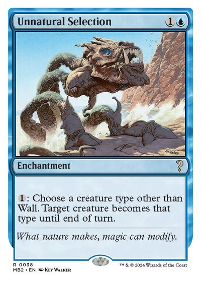 Unnatural Selection (White Border) card art