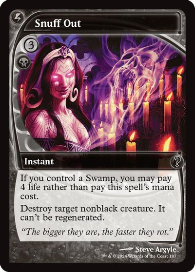 Snuff Out (Future Sight) card art