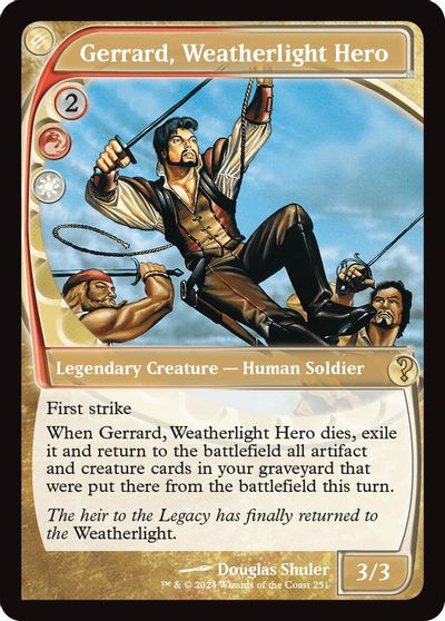 Gerrard, Weatherlight Hero (Future Sight) card art