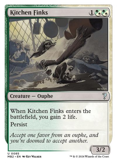Kitchen Finks (White Border) card art