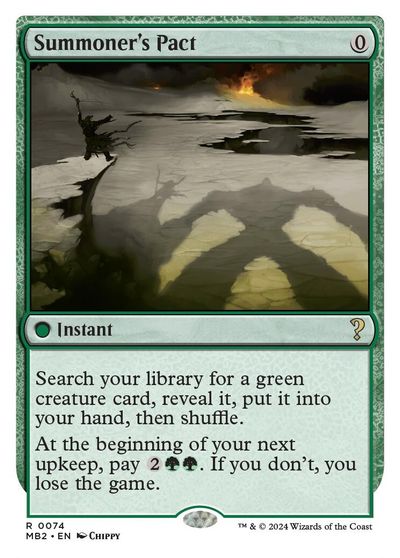 Summoner's Pact (White Border) card art