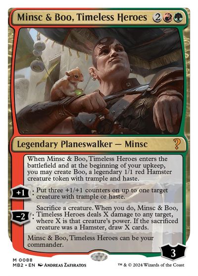 Minsc & Boo, Timeless Heroes (White Border) card art