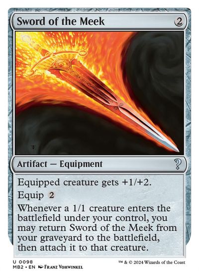 Sword of the Meek (White Border) card art