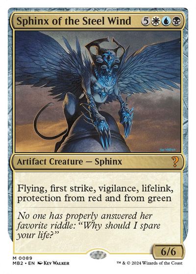 Sphinx of the Steel Wind (White Border) card art