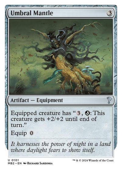 Umbral Mantle (White Border) card art