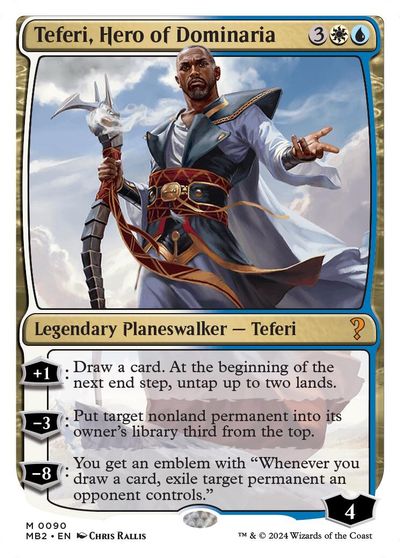 Teferi, Hero of Dominaria (White Border) card art