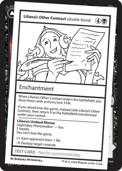 Liliana's Other Contract (double-faced) card art