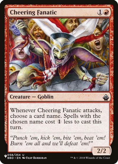 Cheering Fanatic card art