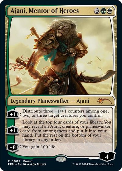 Ajani, Mentor of Heroes (Deluxe Commander Kit) card art