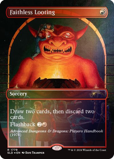 Faithless Looting (Rainbow Foil) card art
