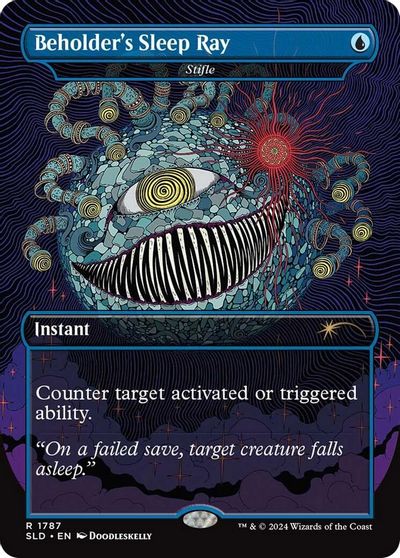 Beholder's Sleep Ray - Stifle card art