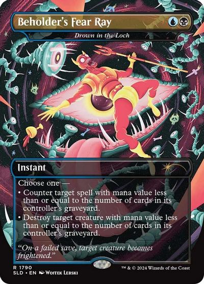 Beholder's Fear Ray - Drown in the Loch card art