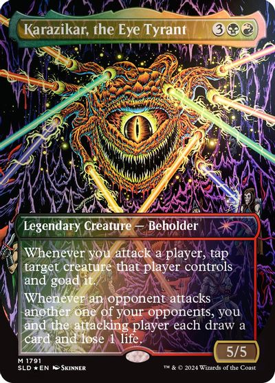 Karazikar, the Eye Tyrant (Rainbow Foil) card art