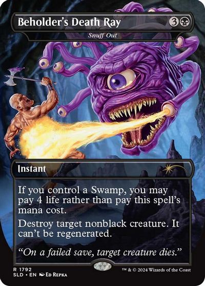 Beholder's Death Ray - Snuff Out card art