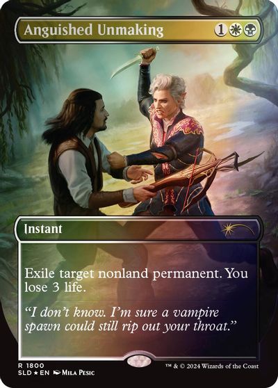Anguished Unmaking (1800) (Rainbow Foil) card art