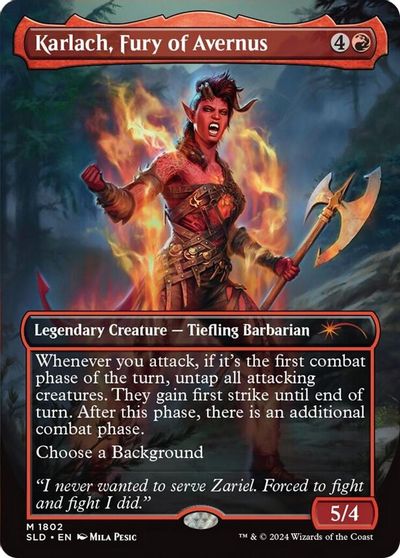 Karlach, Fury of Avernus card art