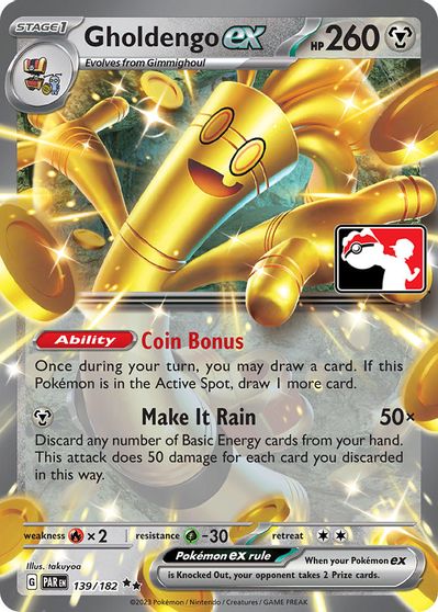 Gholdengo ex - 139/182 card art