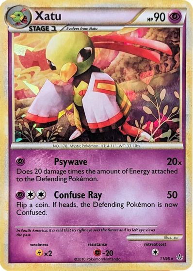 Xatu - 11/95 (Cracked Ice Holo) card art