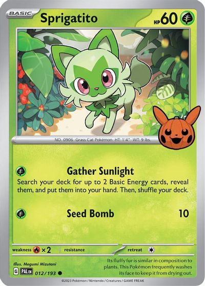 Sprigatito - 012/193 card art