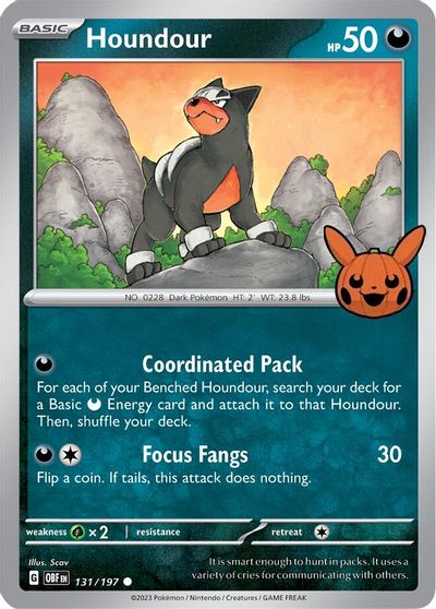 Houndour - 131/197 card art
