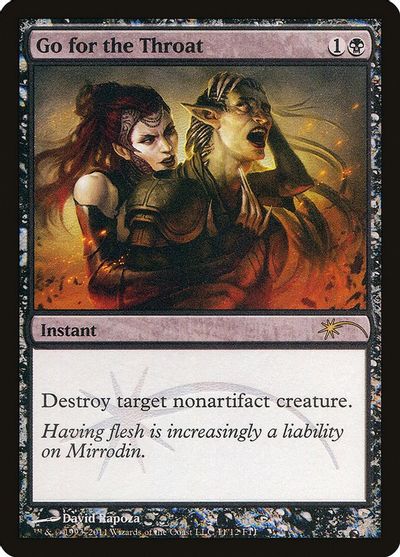Go for the Throat card art