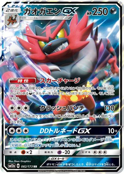 Incineroar GX card art