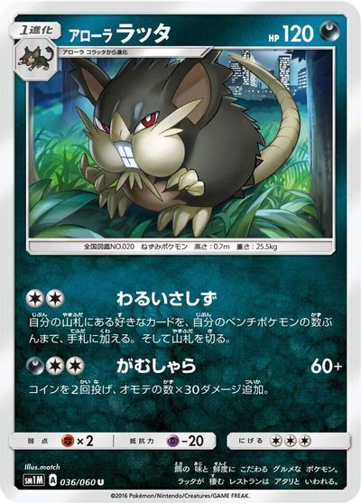 Alolan Raticate card art