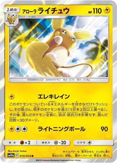 Alolan Raichu card art