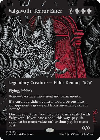 Valgavoth, Terror Eater (Showcase) (Textured Foil) card art