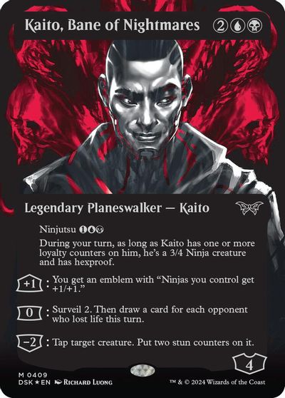 Kaito, Bane of Nightmares (Showcase) (Textured Foil) card art