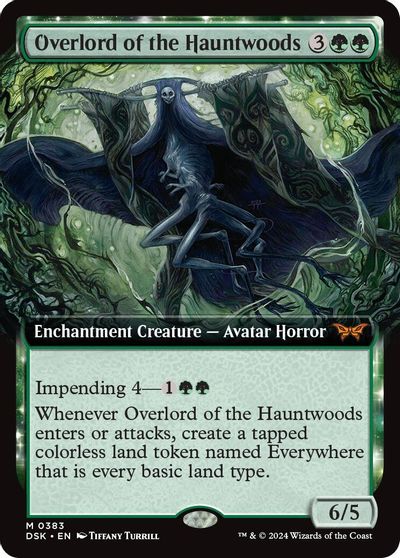 Overlord of the Hauntwoods (Extended Art) card art