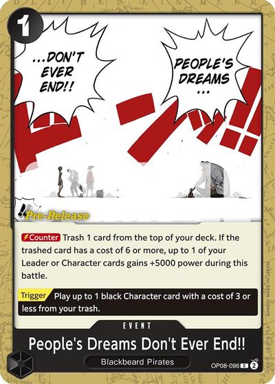 People's Dreams Don't Ever End!! card art