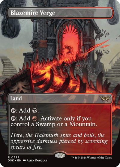 Blazemire Verge (Borderless) card art