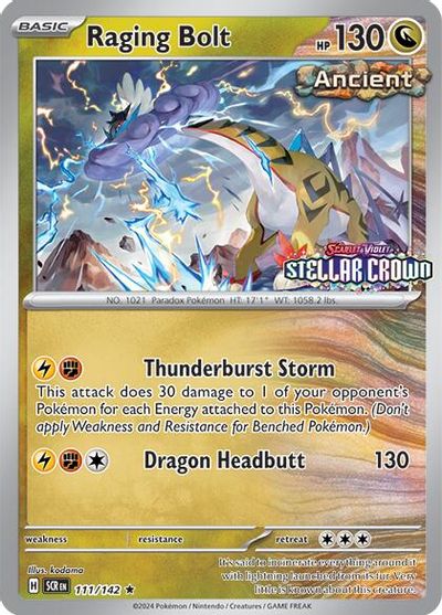 Raging Bolt - 111/142 (Cosmo Holo) (Best Buy) card art