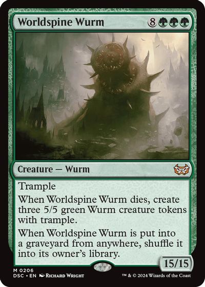 Worldspine Wurm card art