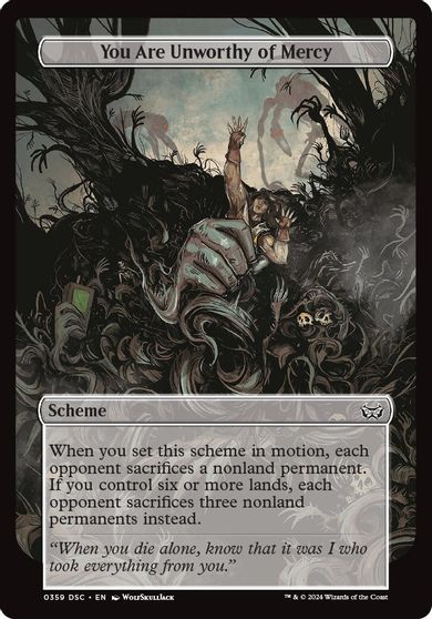 You Are Unworthy of Mercy (Full Art) card art