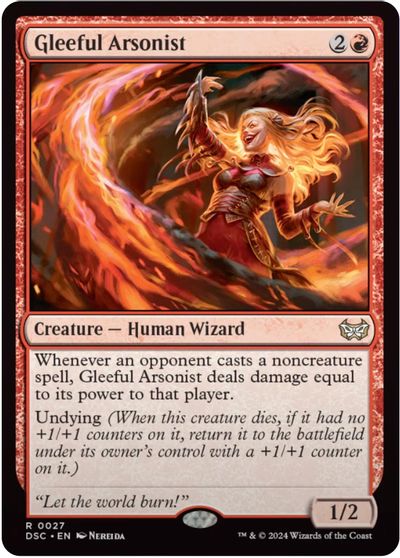 Gleeful Arsonist card art