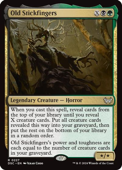 Old Stickfingers card art