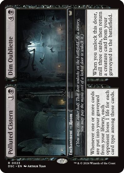 Polluted Cistern // Dim Oubliette card art