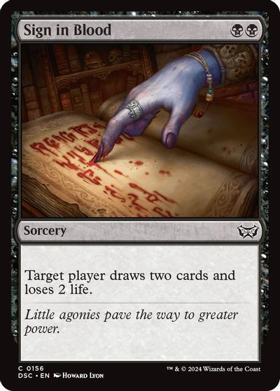 Sign in Blood card art