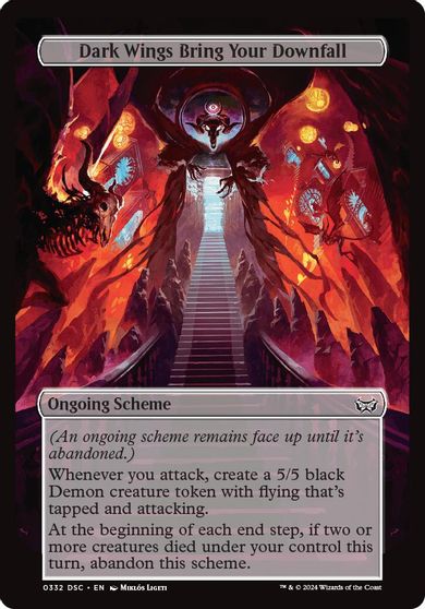 Dark Wings Bring Your Downfall (Full Art) card art