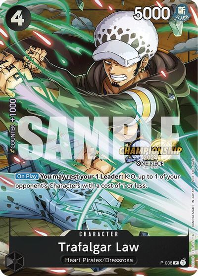 Trafalgar Law - P-038 (CS 2024 Event Pack) card art