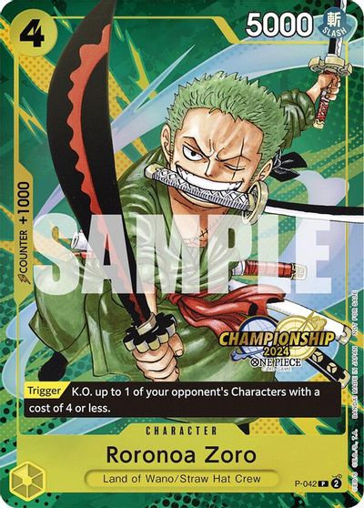 Roronoa Zoro (CS 2024 Event Pack) card art