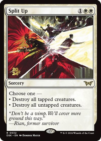 Split Up card art