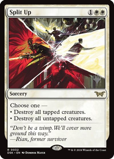 Split Up card art