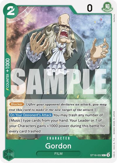Gordon card art