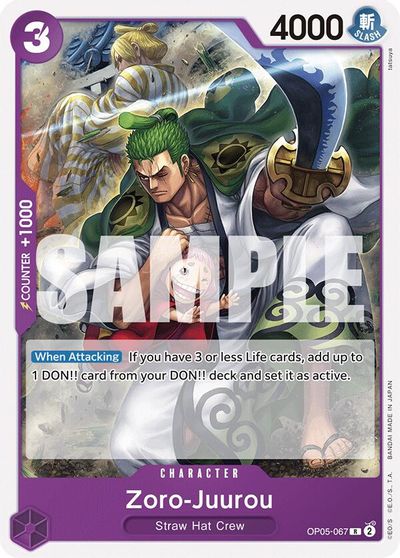 Zoro-Juurou (OP05-067) card art