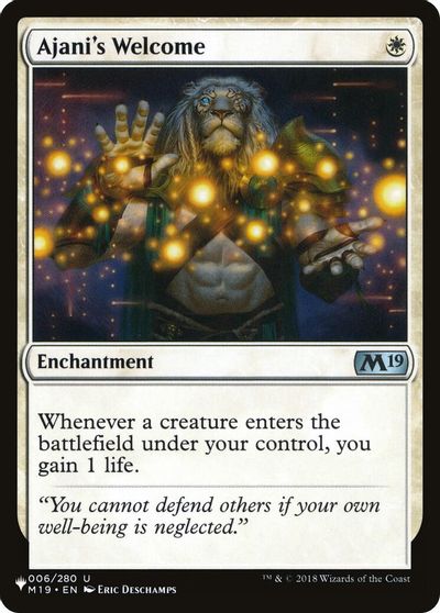 Ajani's Welcome card art